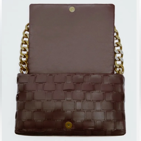 ZARA Woven shoulder - Wine color - Picture 5 of 9